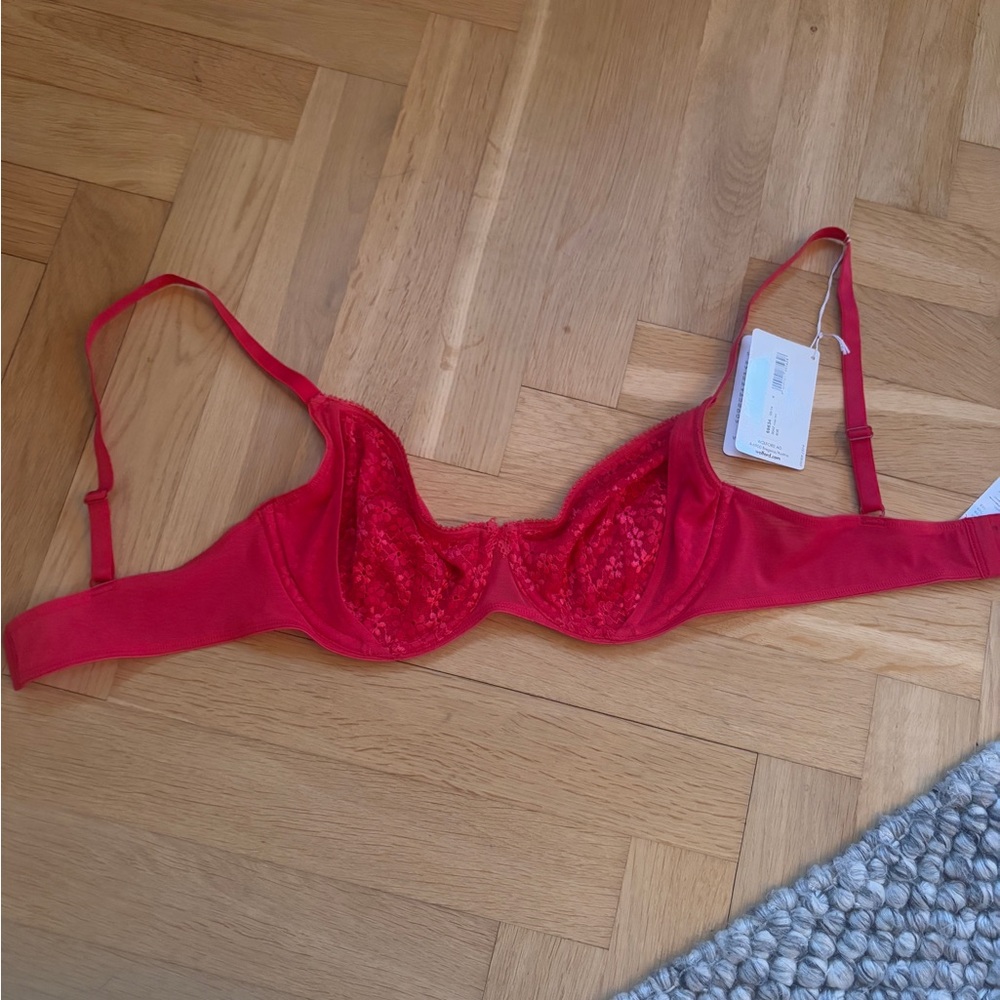 NWT Wolford Alara red rose floral bra - Picture 7 of 7